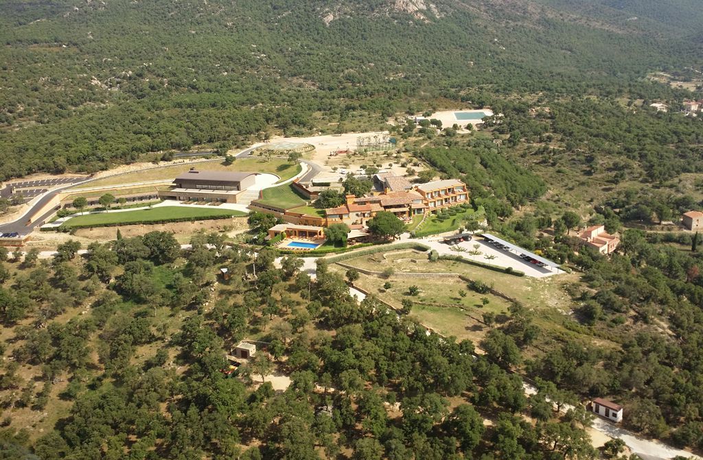 Vista aèria de Can Xiquet i el seu entorn natural